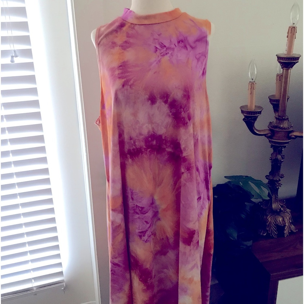 Tye Dye Vibe Sportswear Vibe Sports Dress Beautiful Orange White Pink Fi…